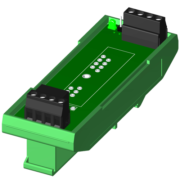 SCMPB03-2 - Single channel backpanel wi th DIN rail mounting hardware. Shipped fully assembled.